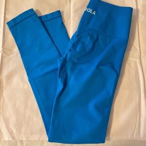Women's Blue High-Waisted Leggings